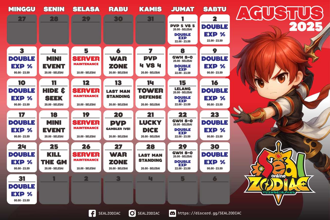 Monthly Event Calendar